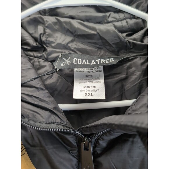 COALATREE Camper Hooded Comformax Nylon Puffer Jacket MTN2CTY Black Mens XXL NWT - Picture 8 of 12